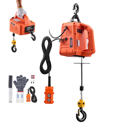 Electric Hoist Winch 700 kg, 1500W, 3-Mode Remote