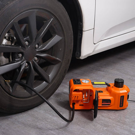 Electric Hydraulic Car Jack 5 Ton, 12V Tire Inflator