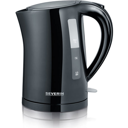 Wasserkocher, 1,5L, 2200W, Schwarz, Verdecktes Heizelement