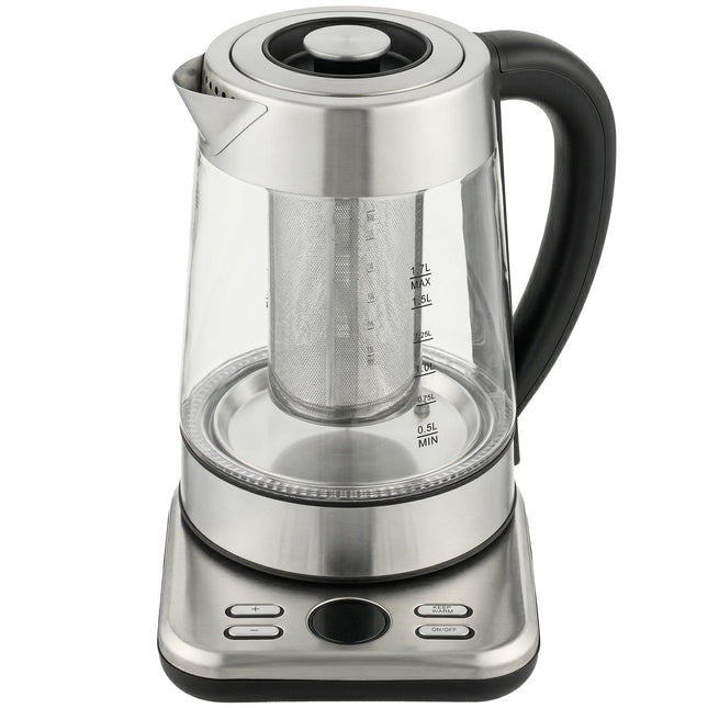 Wasserkocher 1.7L, 2200W, Glas, Strix Thermostat, Tee-Ei