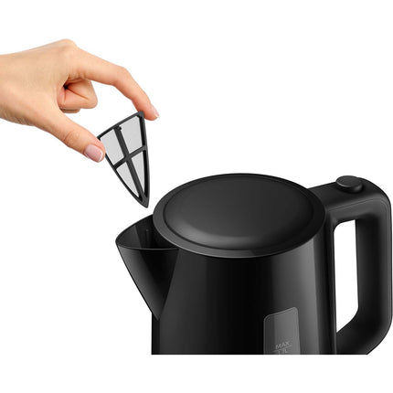 Wasserkocher 1.7L Schwarz, 2200W Leistung