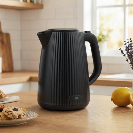 Electric Kettle, 1.7L Capacity, Auto Shut-Off, Black