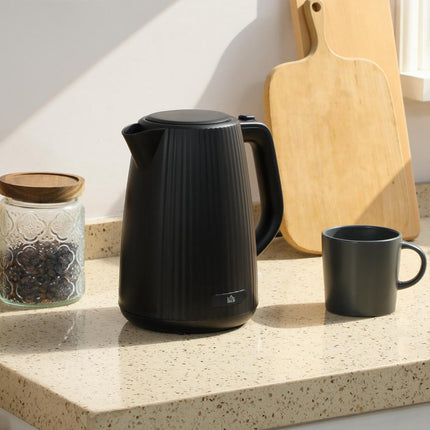 Electric Kettle, 1.7L Capacity, Auto Shut-Off, Black