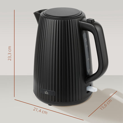 Electric Kettle, 1.7L Capacity, Auto Shut-Off, Black
