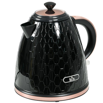Electric Kettle, 2200W, Window, Filter, Black