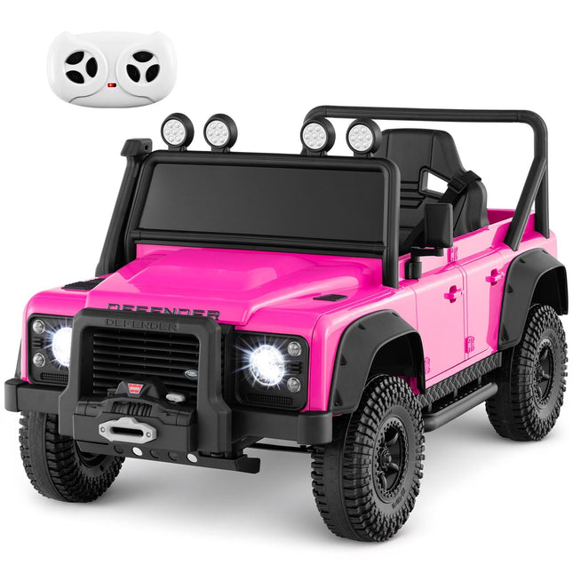 Electric Kids Car – Pink Land Rover Defender with Remote
