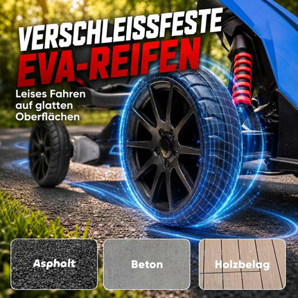 Electric Kids Go-Kart, Adjustable Speed 3-5 km/h, EVA Wheels