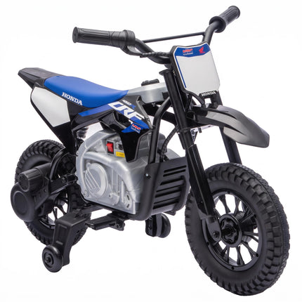 Electric Kids Motorcycle, 12V, Black & Blue, 3-6 km/h