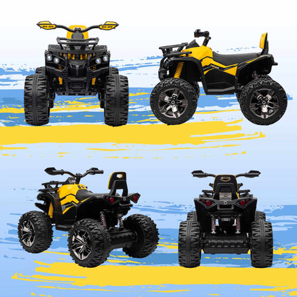 Electric Kids Quad, 3-8 km/h, LED Lights, Music Player