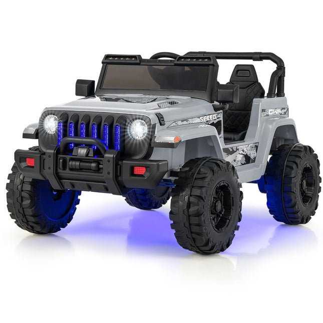 Electric Kids Ride-On Car with Remote, MP3, 12V, Gray