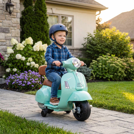 Electric Kids Ride-On Vespa – Green, 18-36 Months