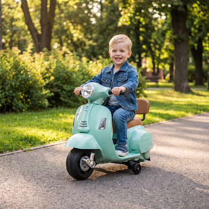 Electric Kids Ride-On Vespa – Green, 18-36 Months