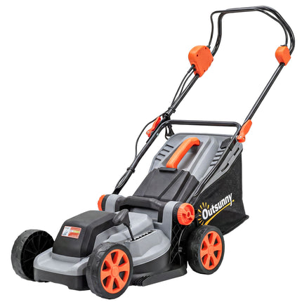 Electric Lawn Mower, 34cm Width, 1200W Motor