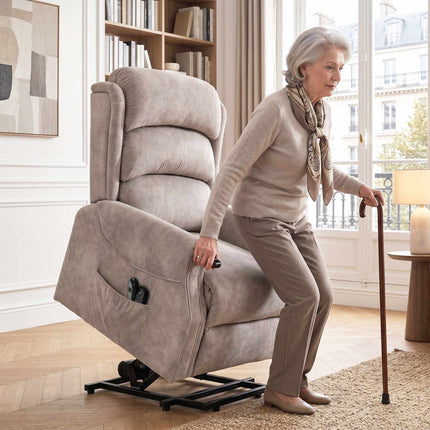 Electric Lift Recliner Chair With Massage and Heat, Grey