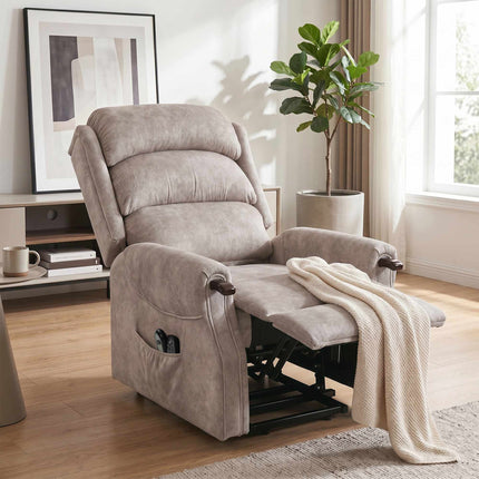 Electric Lift Recliner Chair With Massage and Heat, Grey