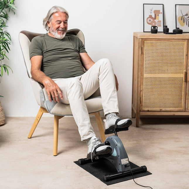 Elektrischer Pedaltrainer mit Matte und Fernbedienung