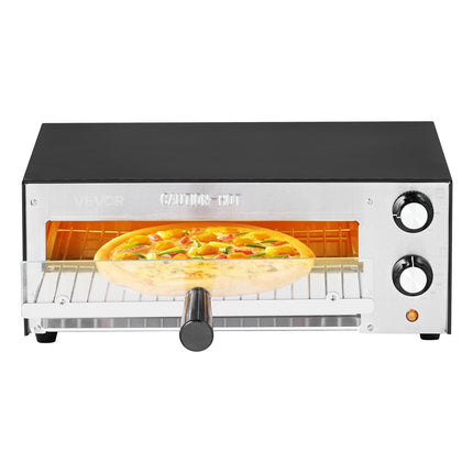 Electric Pizza Oven 12-Inch, 1450W, 572F, Timer