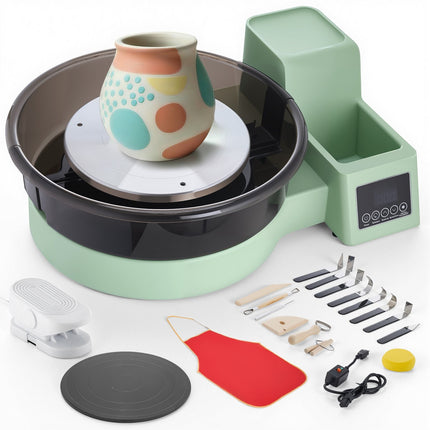 Electric Pottery Wheel 450W, Foot Pedal, 11 and 14 In