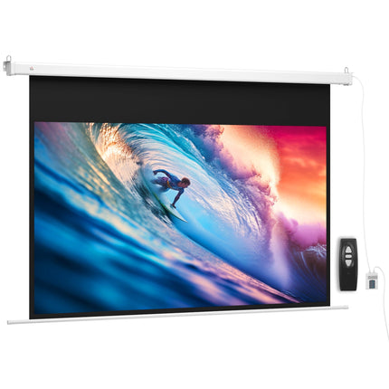 Electric Projector Screen 120 Inch 16:9, Remote Control