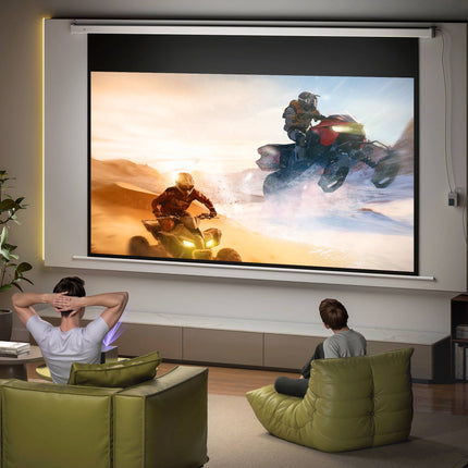 Electric Projector Screen 120 Inch 16:9, Remote Control
