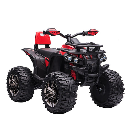 Elektro Kinderquad 12V, Scheinwerfer, USB & MP3, Rot