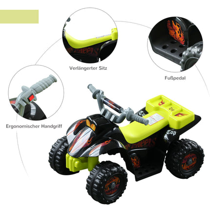Elektrisches Mini-Quad für Kinder, 18–36 Monate, gelb