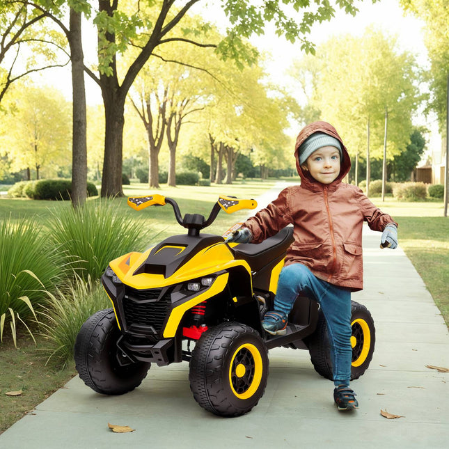 12V Elektro Quad für Kinder mit Federung und LED-Lichtern