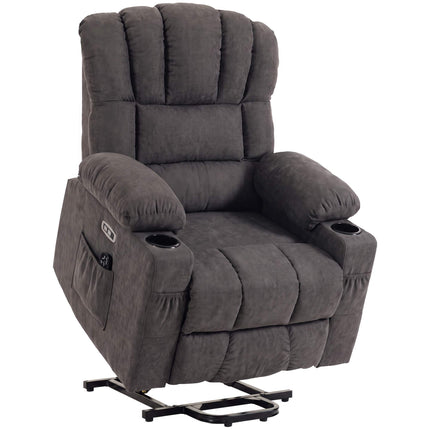 Electric Recliner Chair with Massage & Heat, Grey