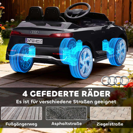 Elektrické autíčko k svezení, Audi Q8 12V, dálkové ovládání, černá