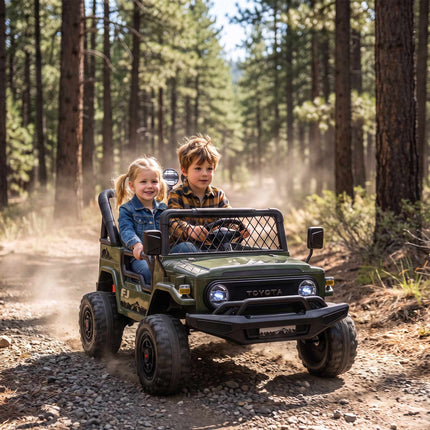 Electric Ride-On Car for Kids 24V with Remote Control, 2-Seater, 200W, Ages 3-8