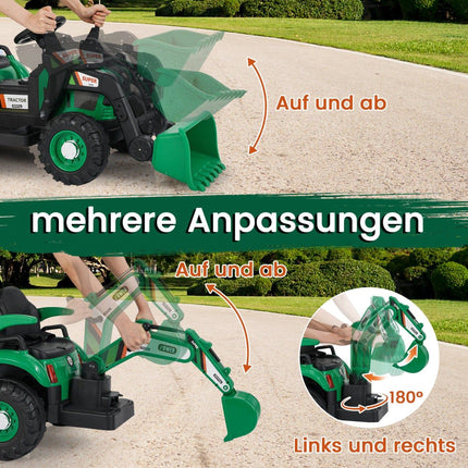 Elektrischer Aufsitz-Traktor mit Anhänger & Fernbedienung – 12V