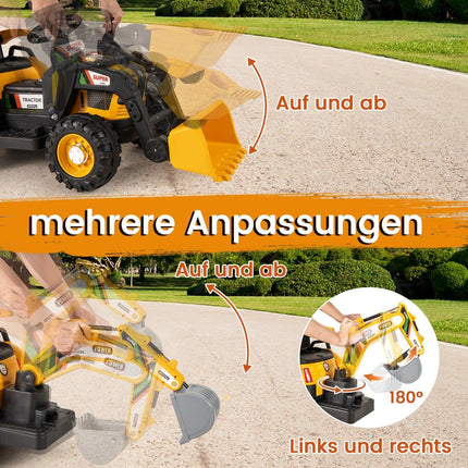 Elektrischer Aufsitz-Traktor mit Anhänger & Fernbedienung, 12V