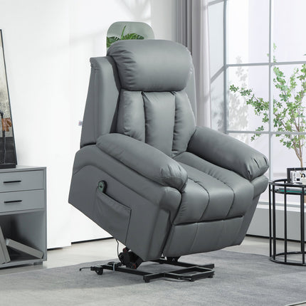 Electric recliner with stand-up aid and remote control