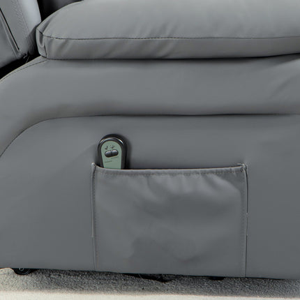 Electric recliner with stand-up aid and remote control