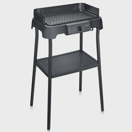 Elektro-Tischgrill mit Standfuß & Grillplatte, 2000W