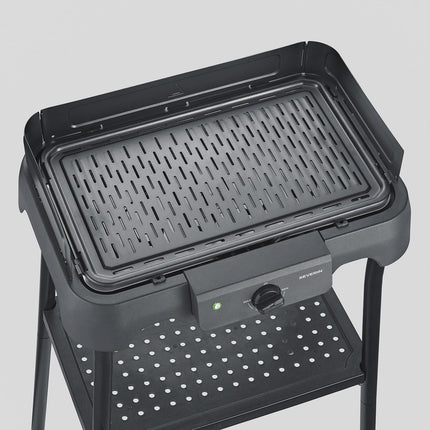 Elektro-Tischgrill mit Standfuß & Grillplatte, 2000W
