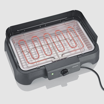 Elektrischer Tischgrill mit Edelstahlrost