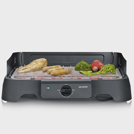 Elektrischer Tischgrill mit Edelstahlrost