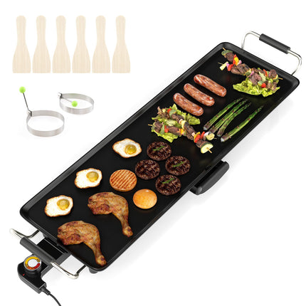 Electric Teppanyaki Grill Plate, 70cm Non-Stick Surface