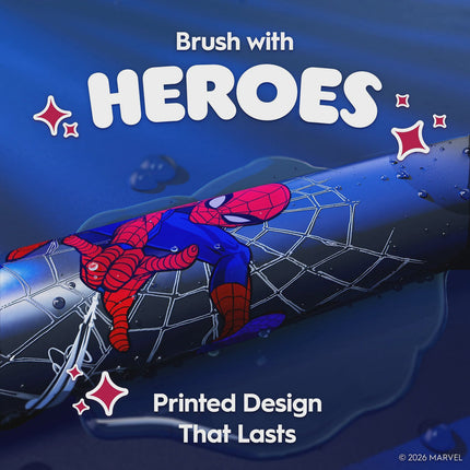 Elektrische Zahnbürste für Kinder ab 6 Jahren, Spiderman-Design, Reiseetui
