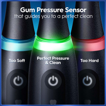 Electric Toothbrush with Travel Case, 5 Modes, Black