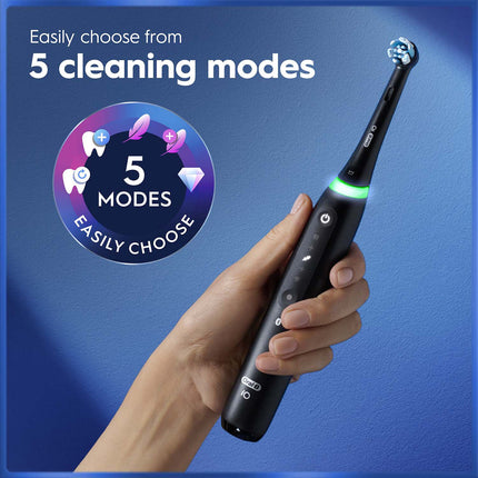 Electric Toothbrush with Travel Case, 5 Modes, Black