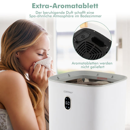 Electric Towel Warmer, 35L Capacity, Timer, White