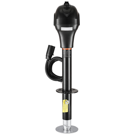 Electric Trailer Tongue Jack 3500 lb, 12V 7-Pin, LED