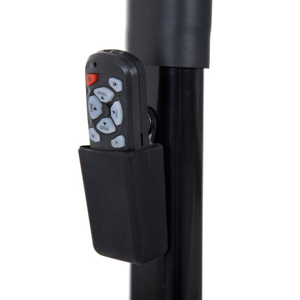 Skládací elektrický běžecký pás - LCD displej, ocel, černá