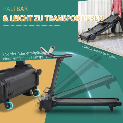 Zusammenklappbares elektrisches Laufband mit LCD & MP3, 1-14 km/h