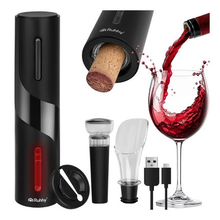 Electric Wine Opener Set, Automatic USB-C Charging