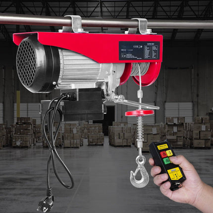 Electric Wire Rope Hoist 800 kg, 1450W, Wireless Remote