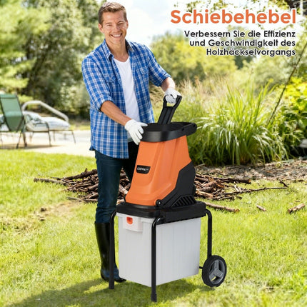Elektrischer Holzhacker, 2800W, 50L Fangkorb, 45mm Kapazität