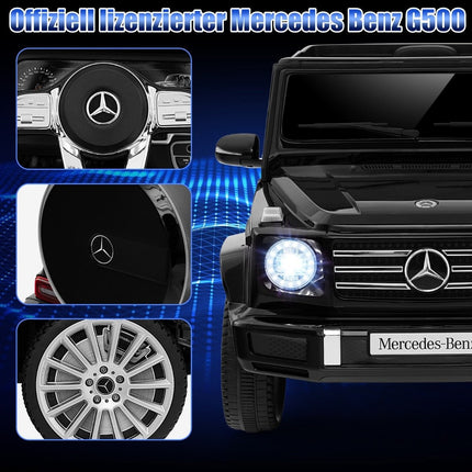 Elektroauto für Kinder Mercedes Benz G500 Kinderauto Elektro mit Fernbedienung schwarz